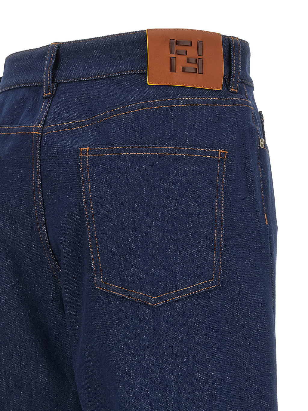 Fendi | Blue Cotton Jeans Denim