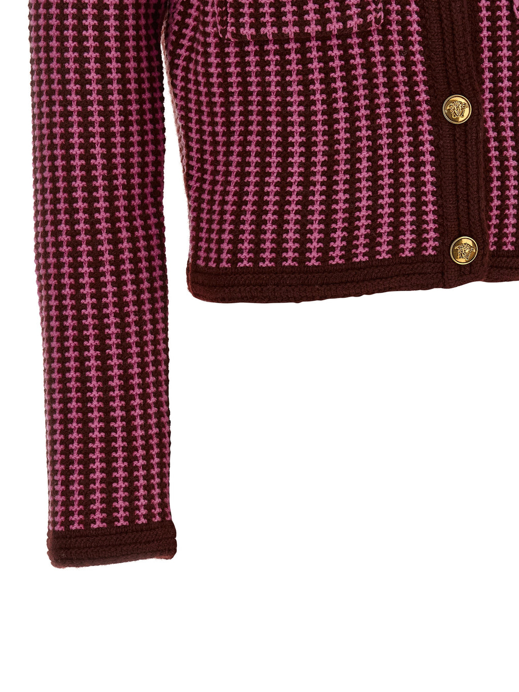 Versace | Multicolor Virgin Wool Cardigan