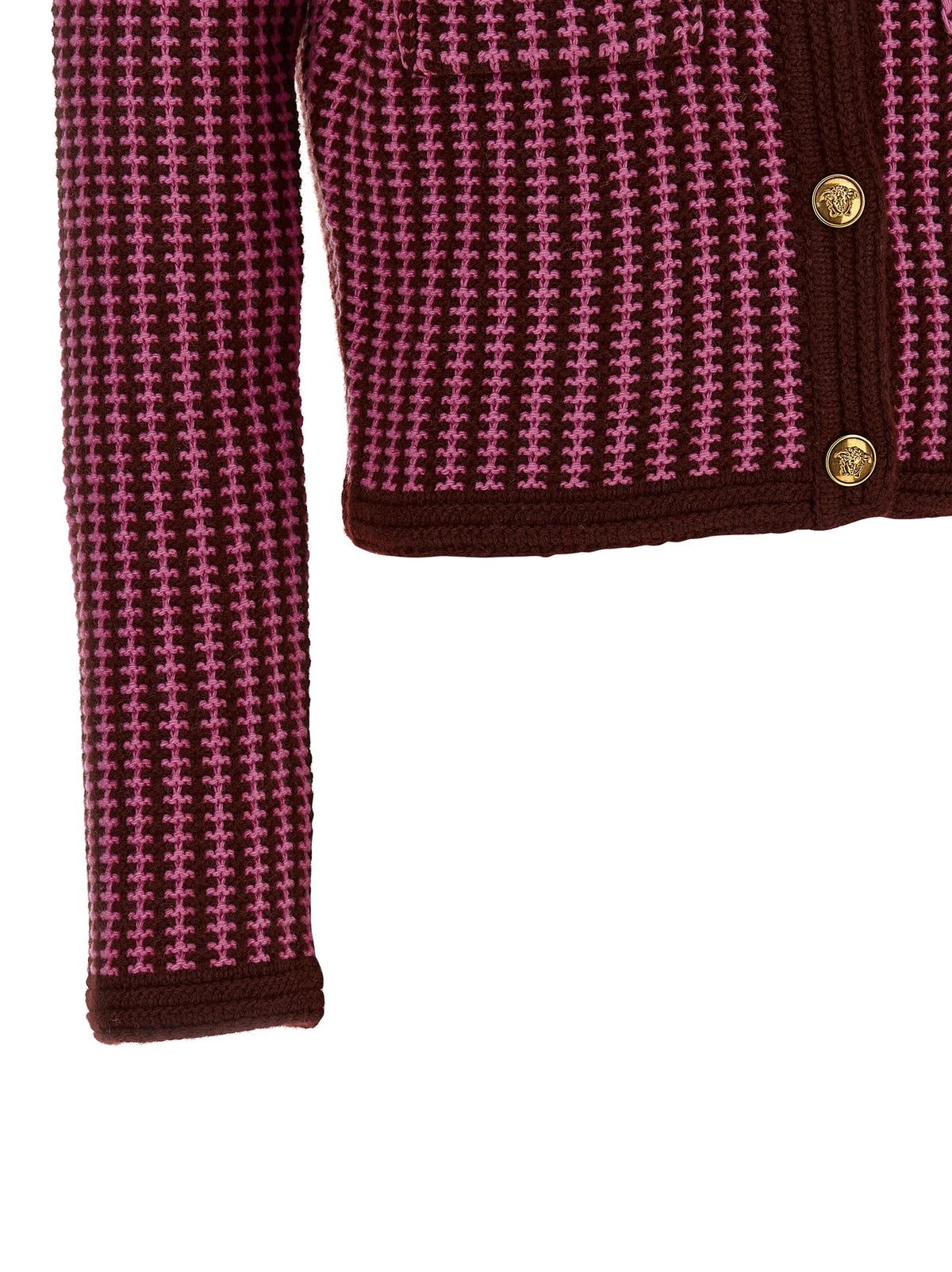 Versace | Multicolor Virgin Wool Cardigan
