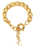 Saint Laurent | Gold Brass Bracelet