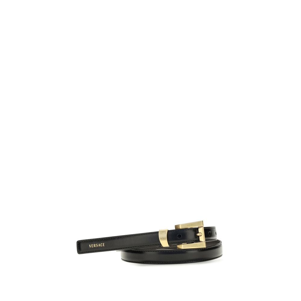 Versace | Black Calf Leather Bos Taurus Regular Belt