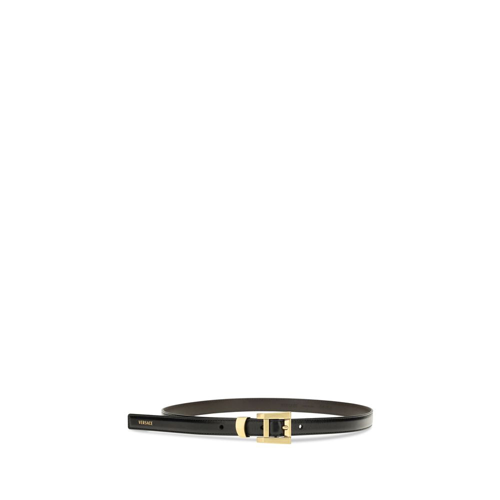 Versace | Black Calf Leather Bos Taurus Regular Belt
