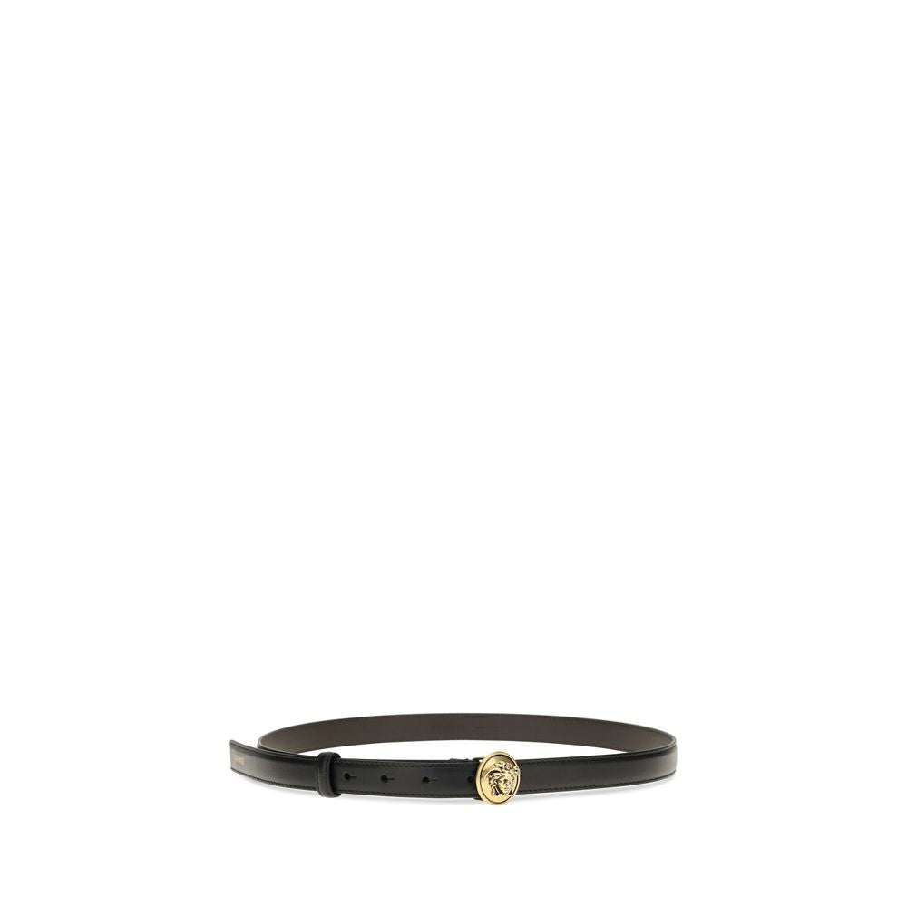 Versace | Black Calf Leather Bos Taurus Regular Belt