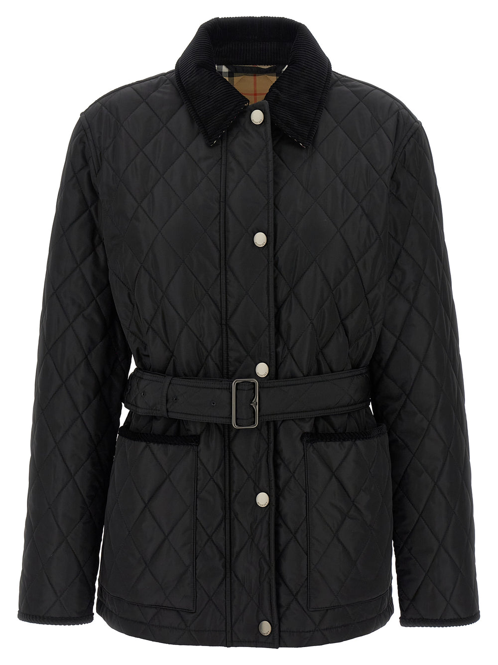 Burberry | Black Polyamide Full-Length Jacket