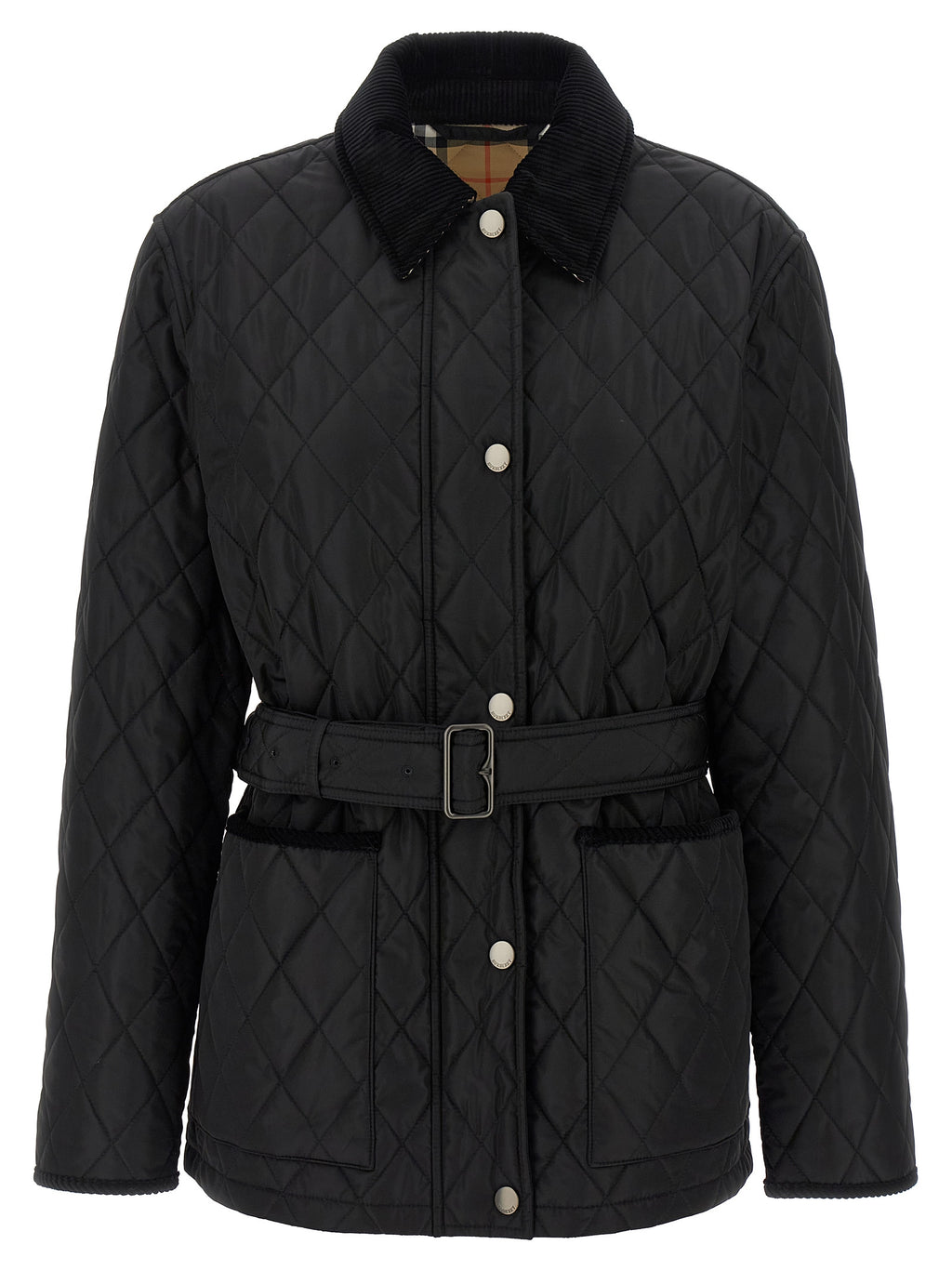 Burberry | Black Polyamide Full-Length Jacket