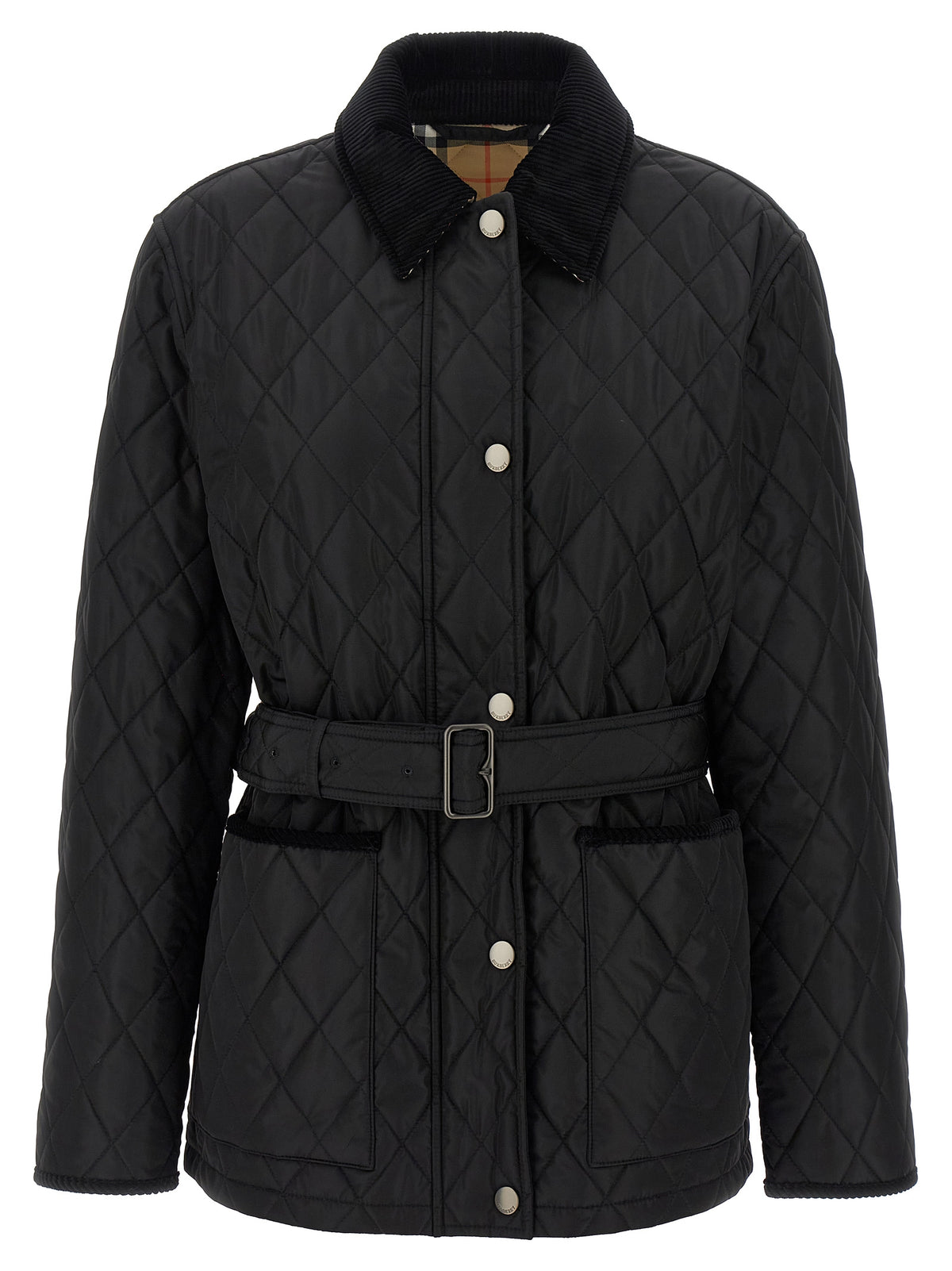 Burberry | Black Polyamide Full-Length Jacket