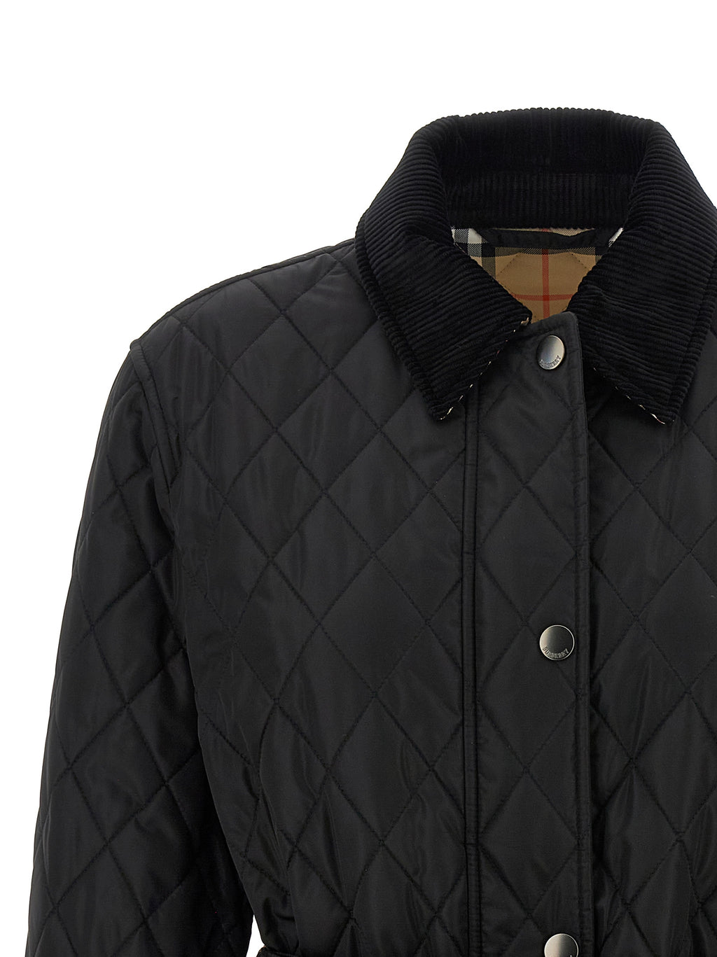 Burberry | Black Polyamide Full-Length Jacket