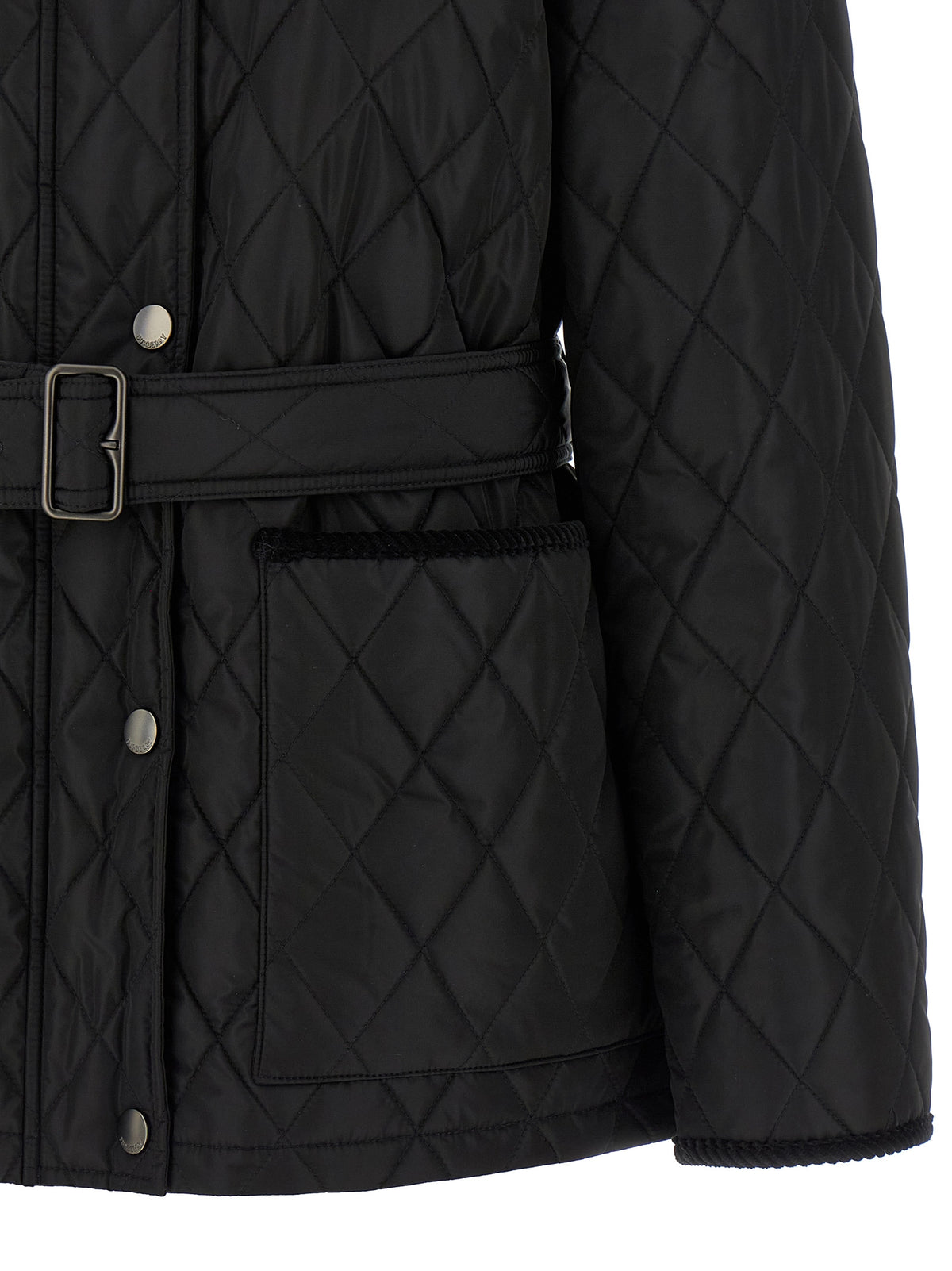 Burberry | Black Polyamide Full-Length Jacket