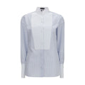 Tom Ford | Blue Cotton Pattern Shirt