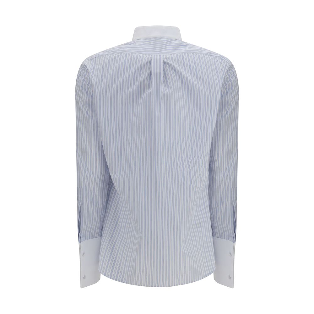 Tom Ford | Blue Cotton Pattern Shirt