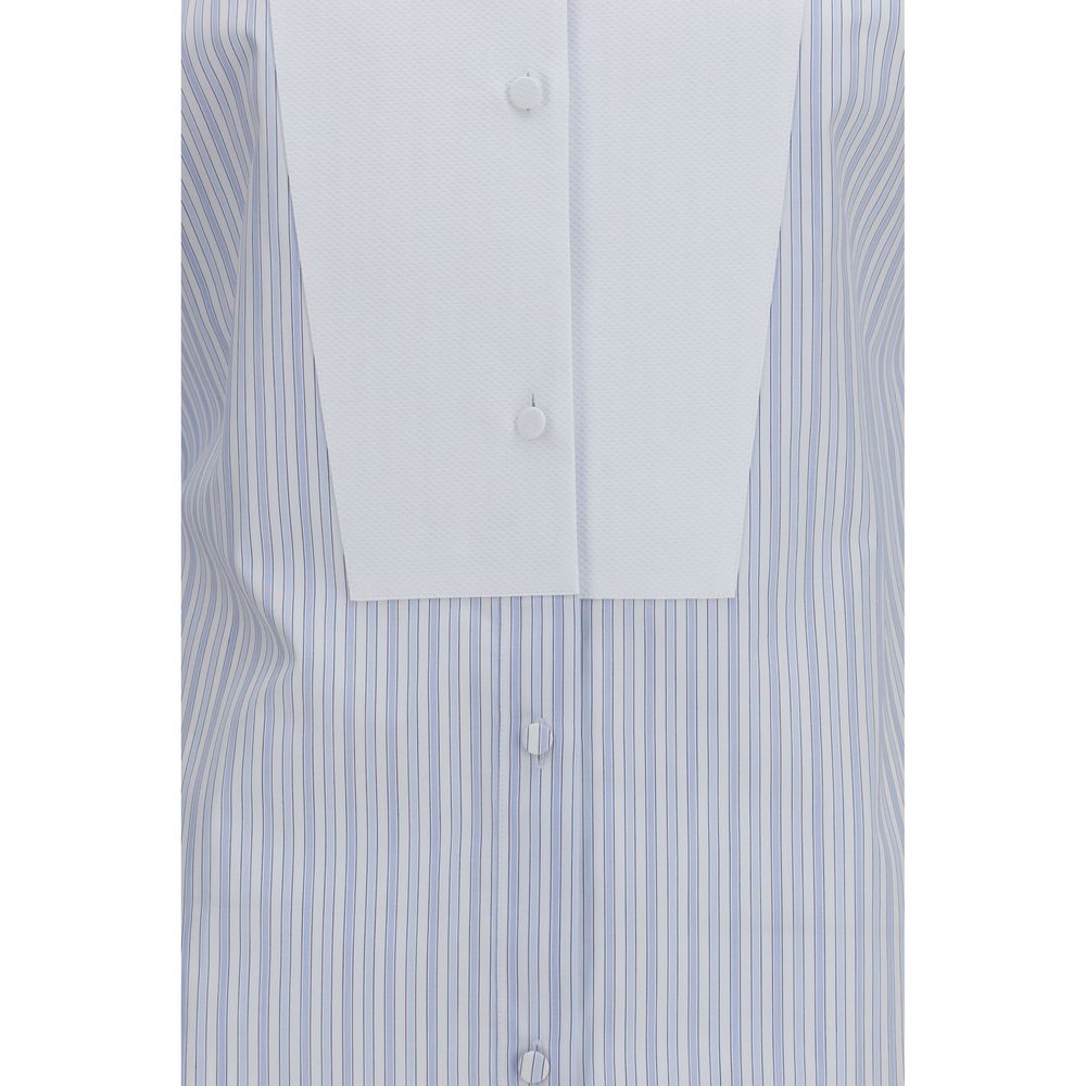 Tom Ford | Blue Cotton Pattern Shirt