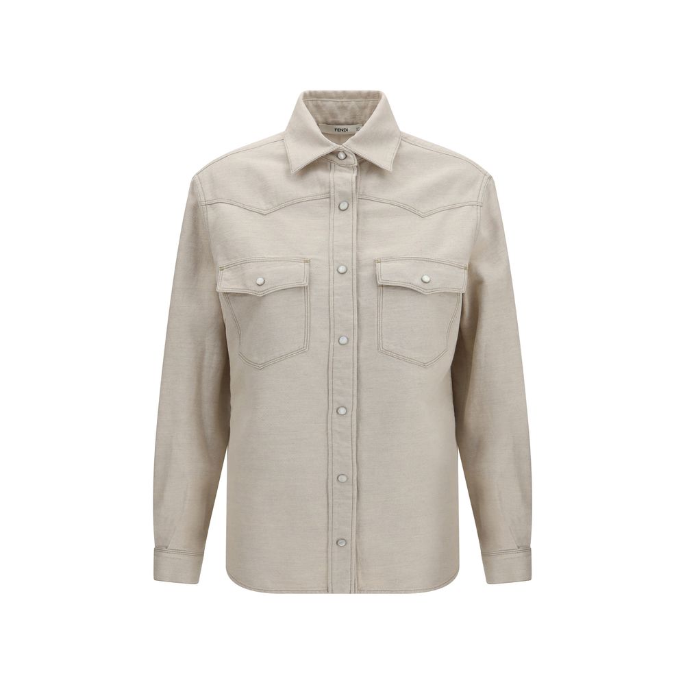 Fendi | Beige Denim Shirt