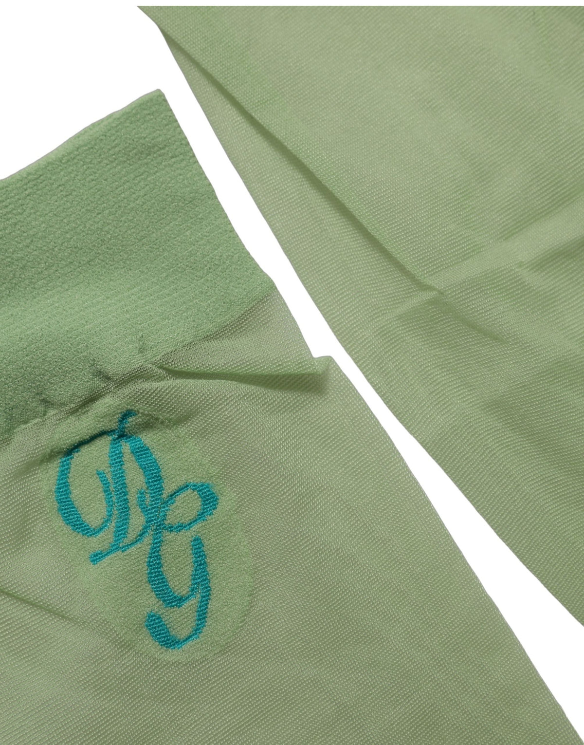 Dolce & Gabbana | Green Knee High Sheer Nylon Accessory Socks