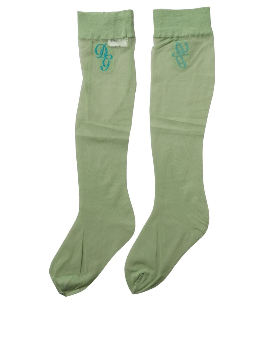 Dolce & Gabbana | Green Knee High Sheer Nylon Accessory Socks