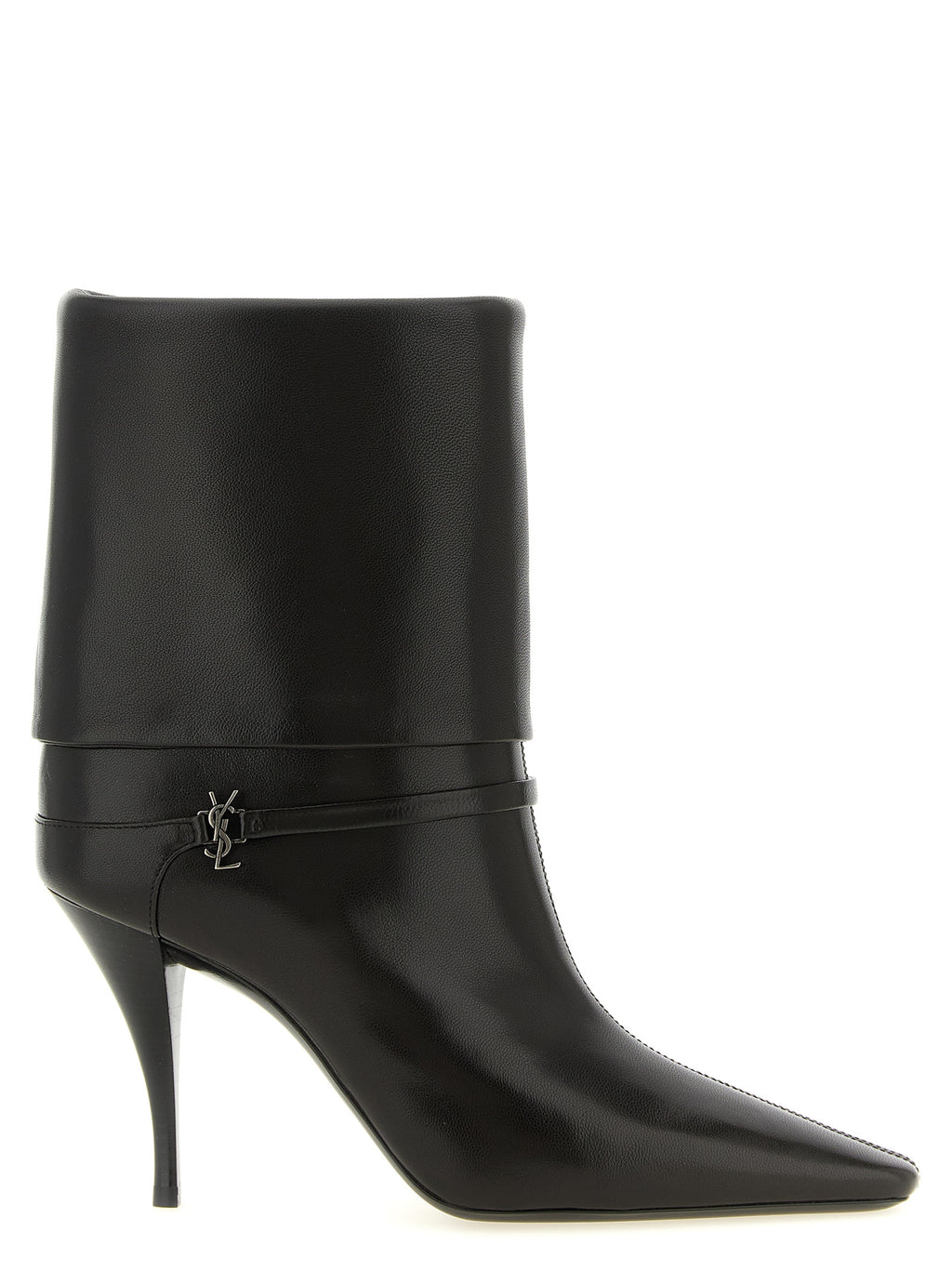 Saint Laurent | Brown Lamb Leather Ankle Boots