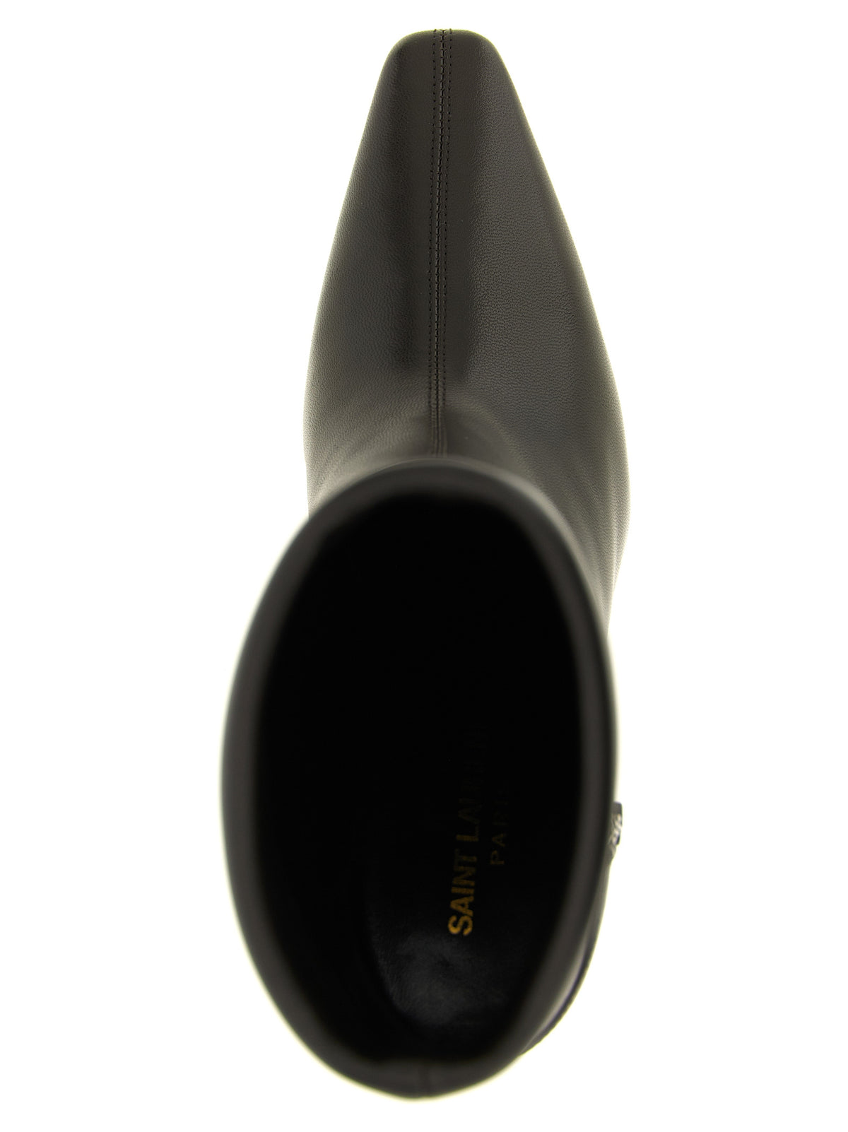 Saint Laurent | Brown Lamb Leather Ankle Boots