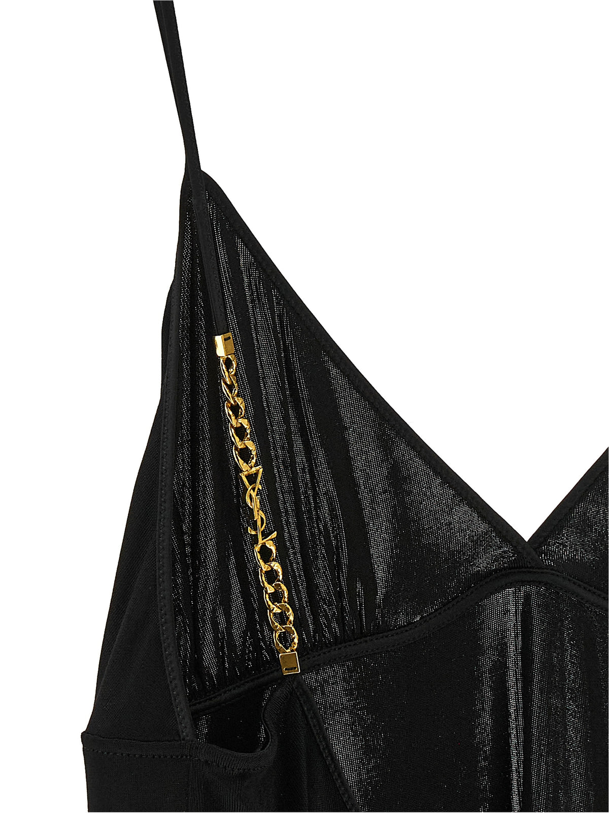 Saint Laurent | Black Viscose Tank Tops