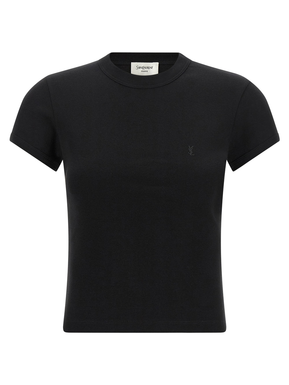 Saint Laurent | Black Cotton T-Shirt