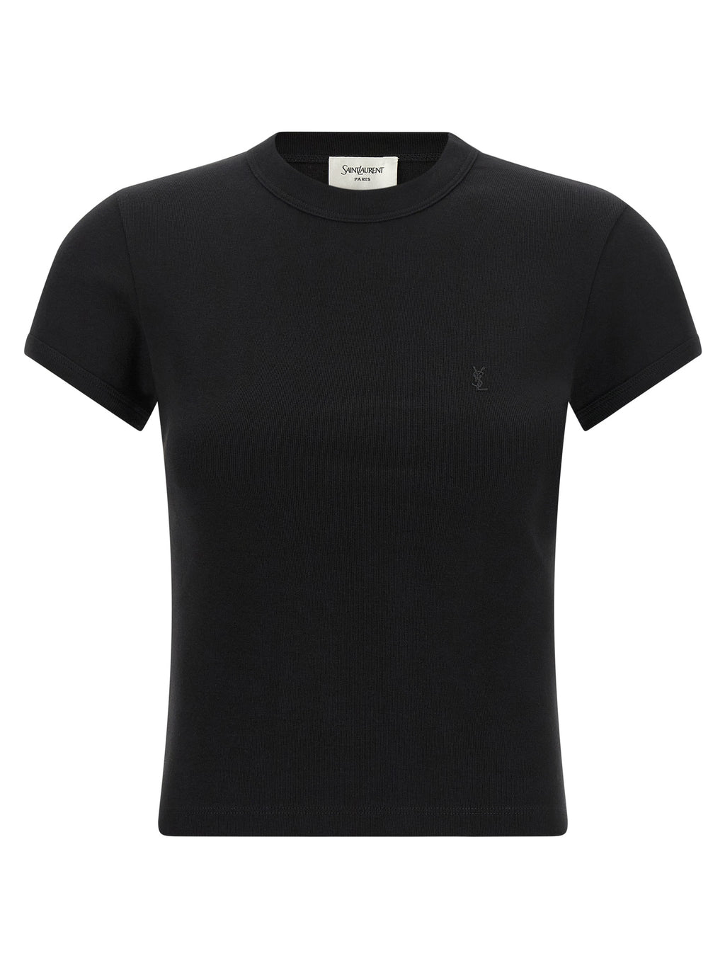 Saint Laurent | Black Cotton T-Shirt