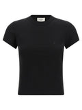 Saint Laurent | Black Cotton T-Shirt