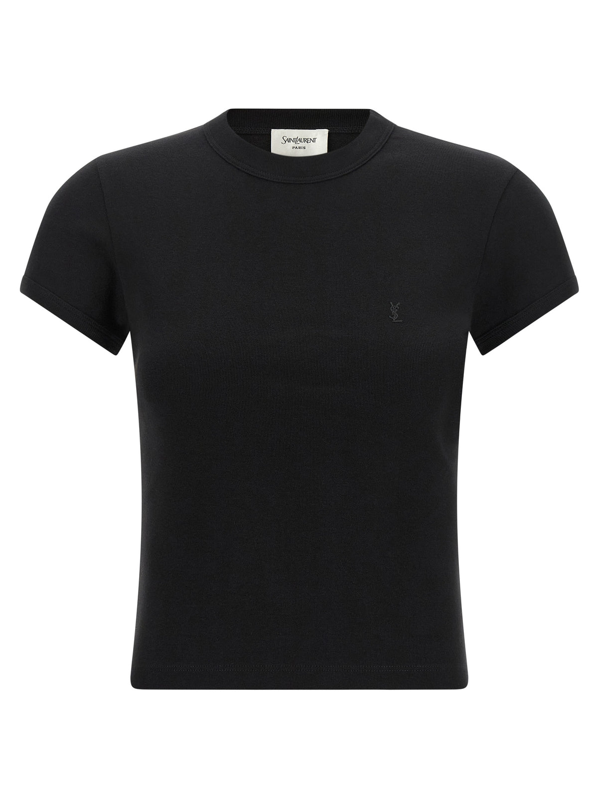 Saint Laurent | Black Cotton T-Shirt
