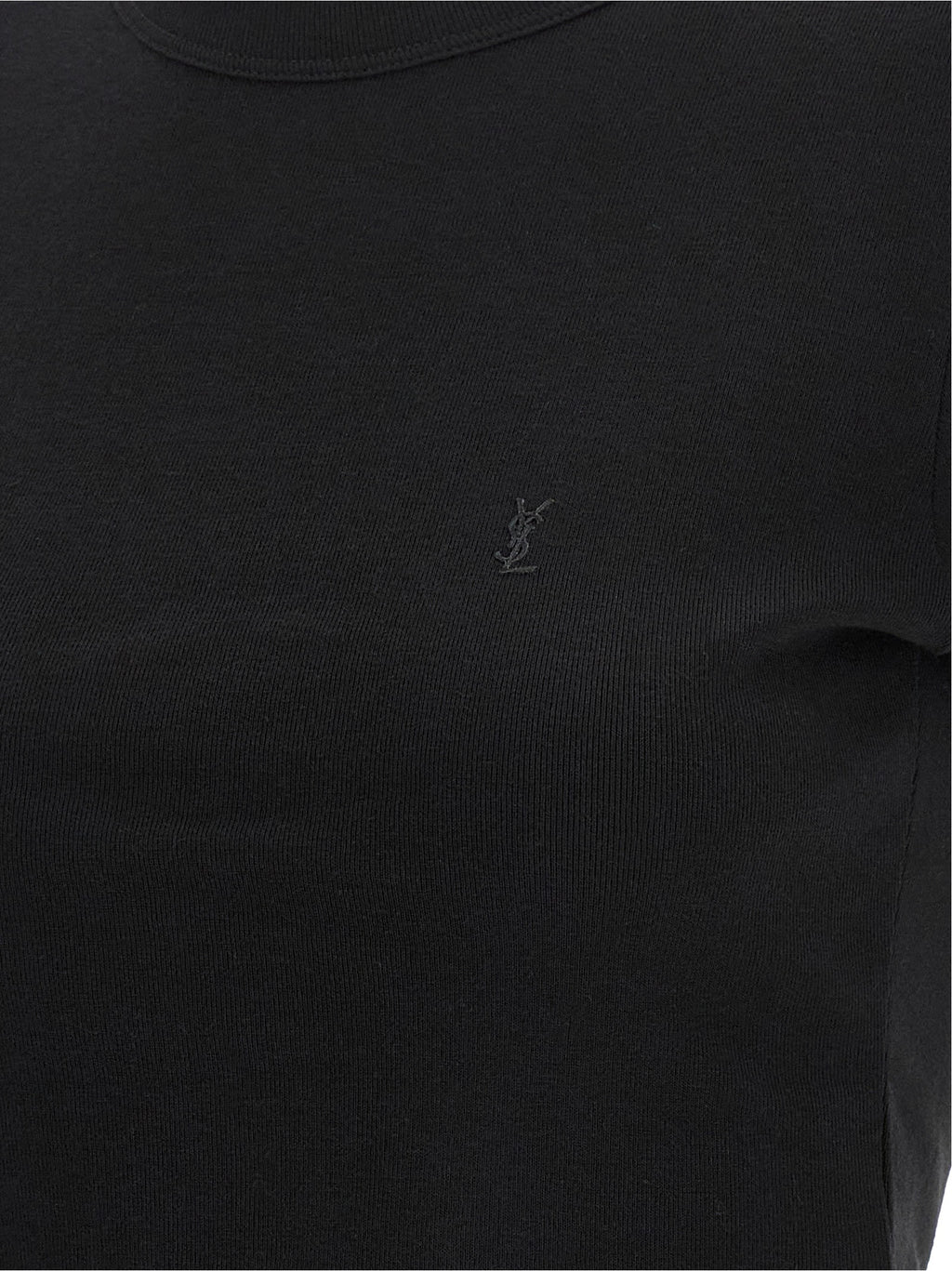 Saint Laurent | Black Cotton T-Shirt
