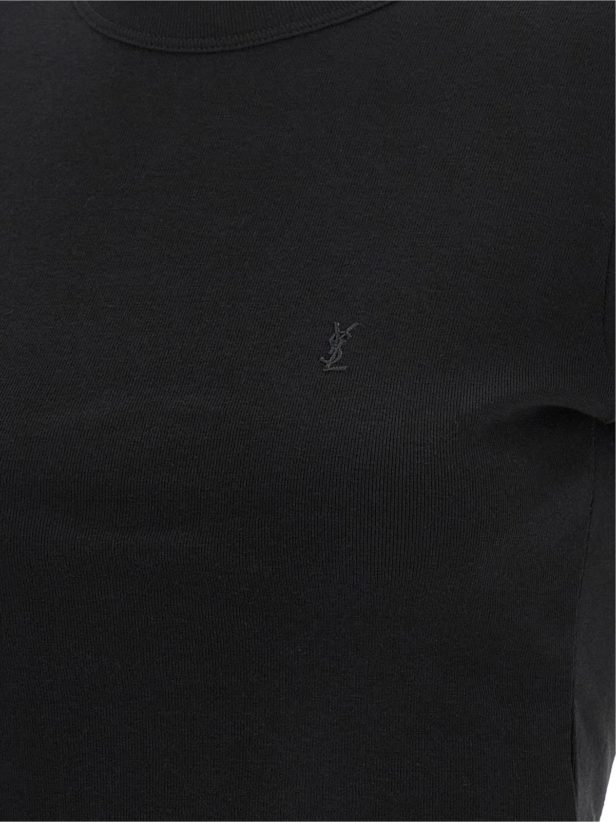 Saint Laurent | Black Cotton T-Shirt