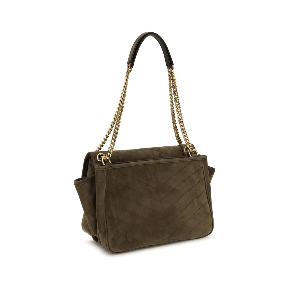 Saint Laurent | Bicolor Suede Leather Shoulder Bag