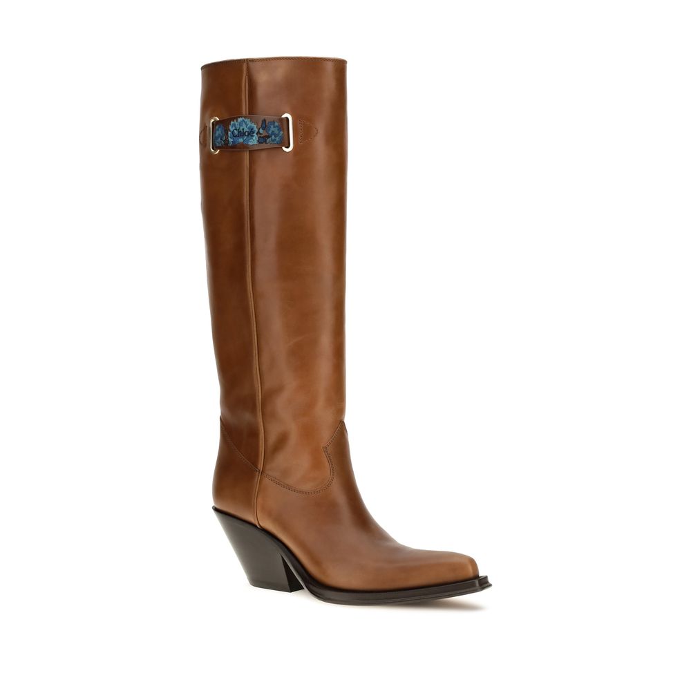 Chloé | Brown Calf Leather Bos Taurus Over The Knee