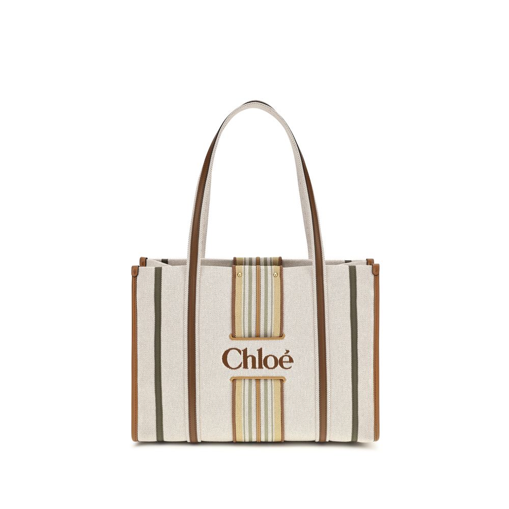 Chloé | Beige Cotton Shoulder Bag