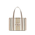 Chloé | Beige Cotton Shoulder Bag
