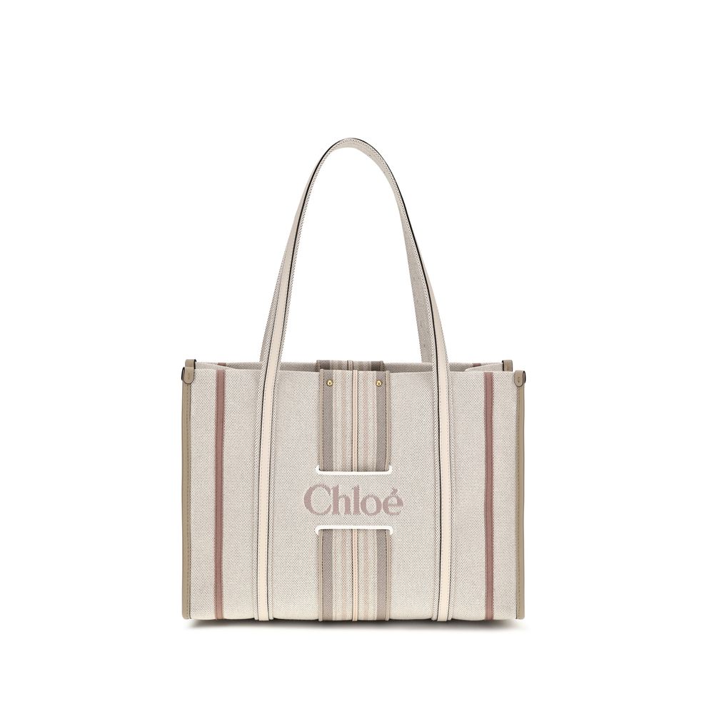Chloé | Beige Cotton Shoulder Bag