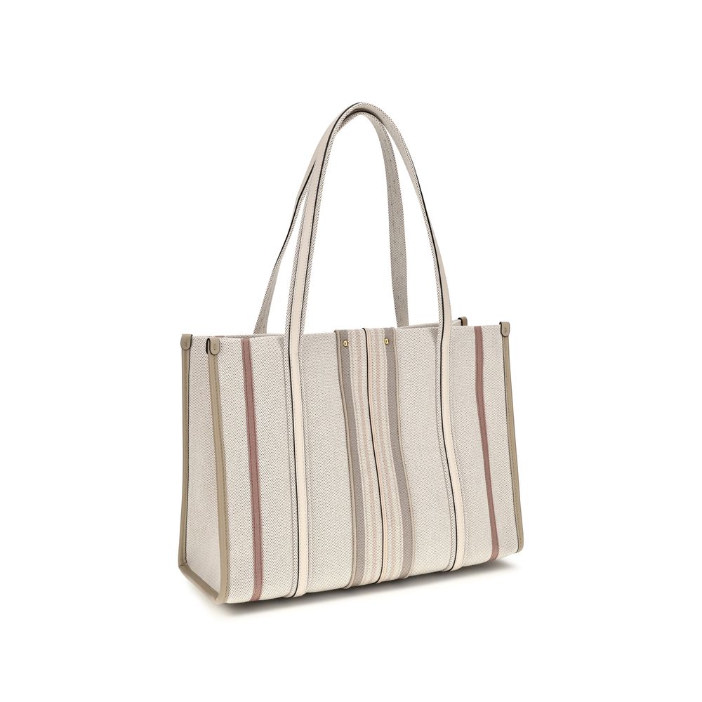Chloé | Beige Cotton Shoulder Bag