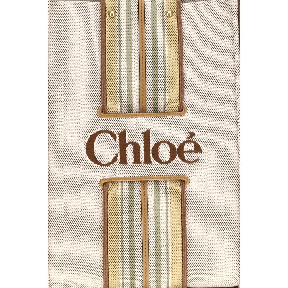 Chloé | Beige Cotton Shoulder Bag