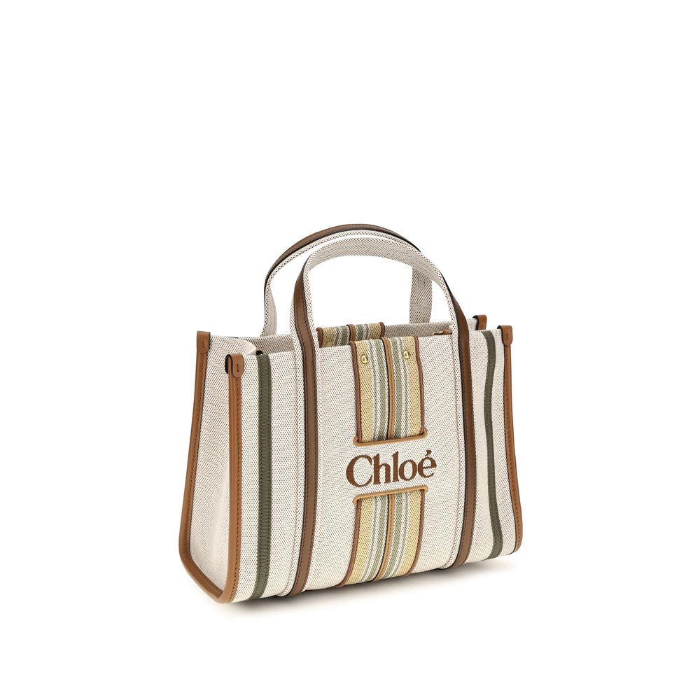 Chloé | Beige Cotton Shoulder Bag