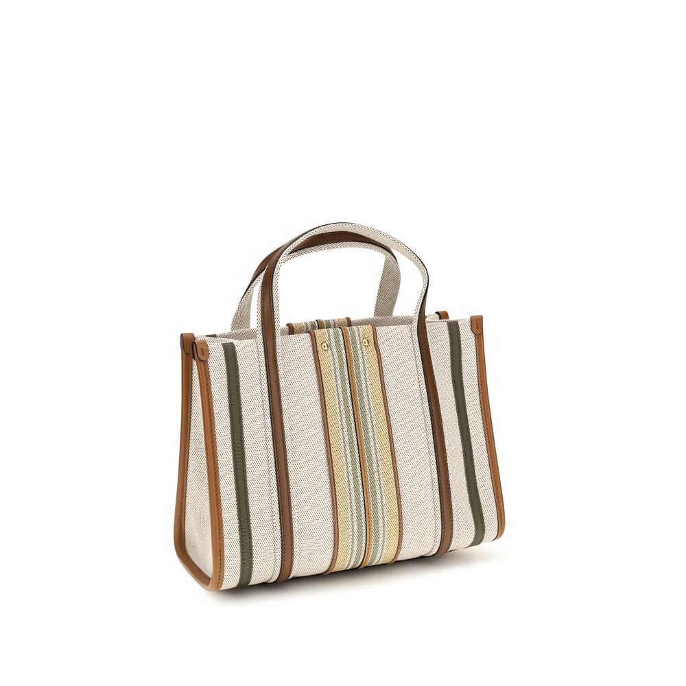 Chloé | Beige Cotton Shoulder Bag
