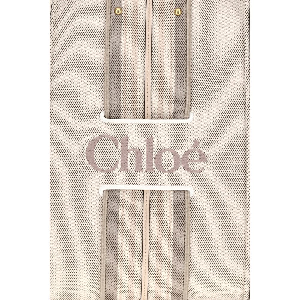 Chloé | Beige Cotton Shoulder Bag