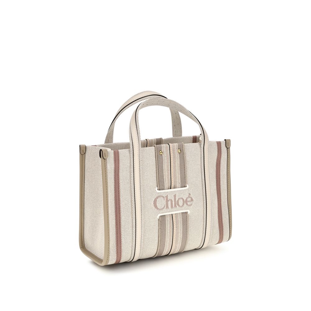 Chloé | Beige Cotton Shoulder Bag