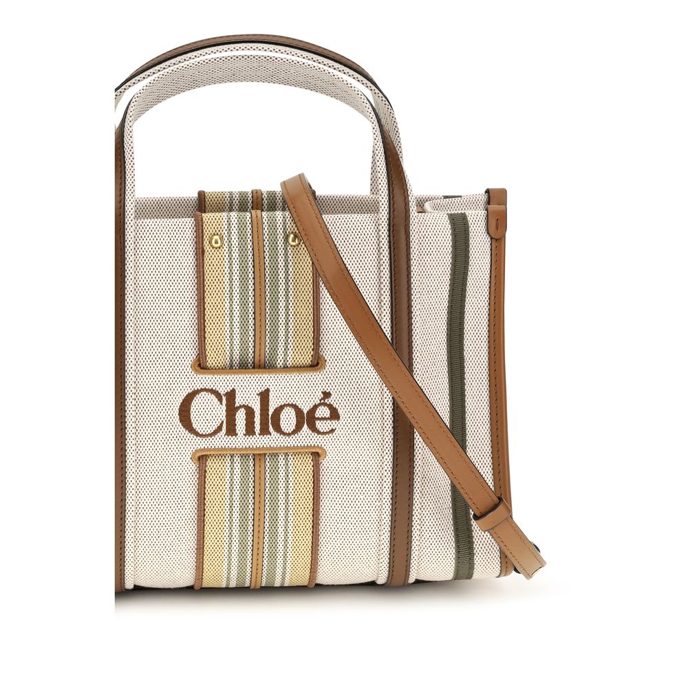 Chloé | Beige Cotton Shoulder Bag