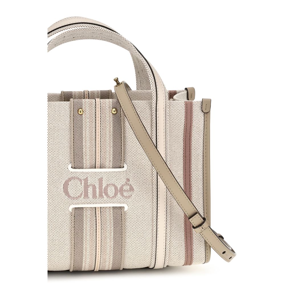 Chloé | Beige Cotton Shoulder Bag