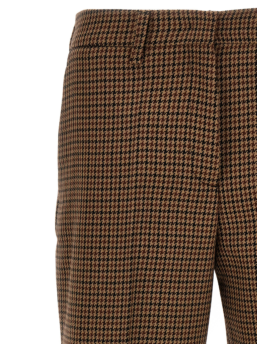 Prada | Brown Virgin Wool Casual Pants