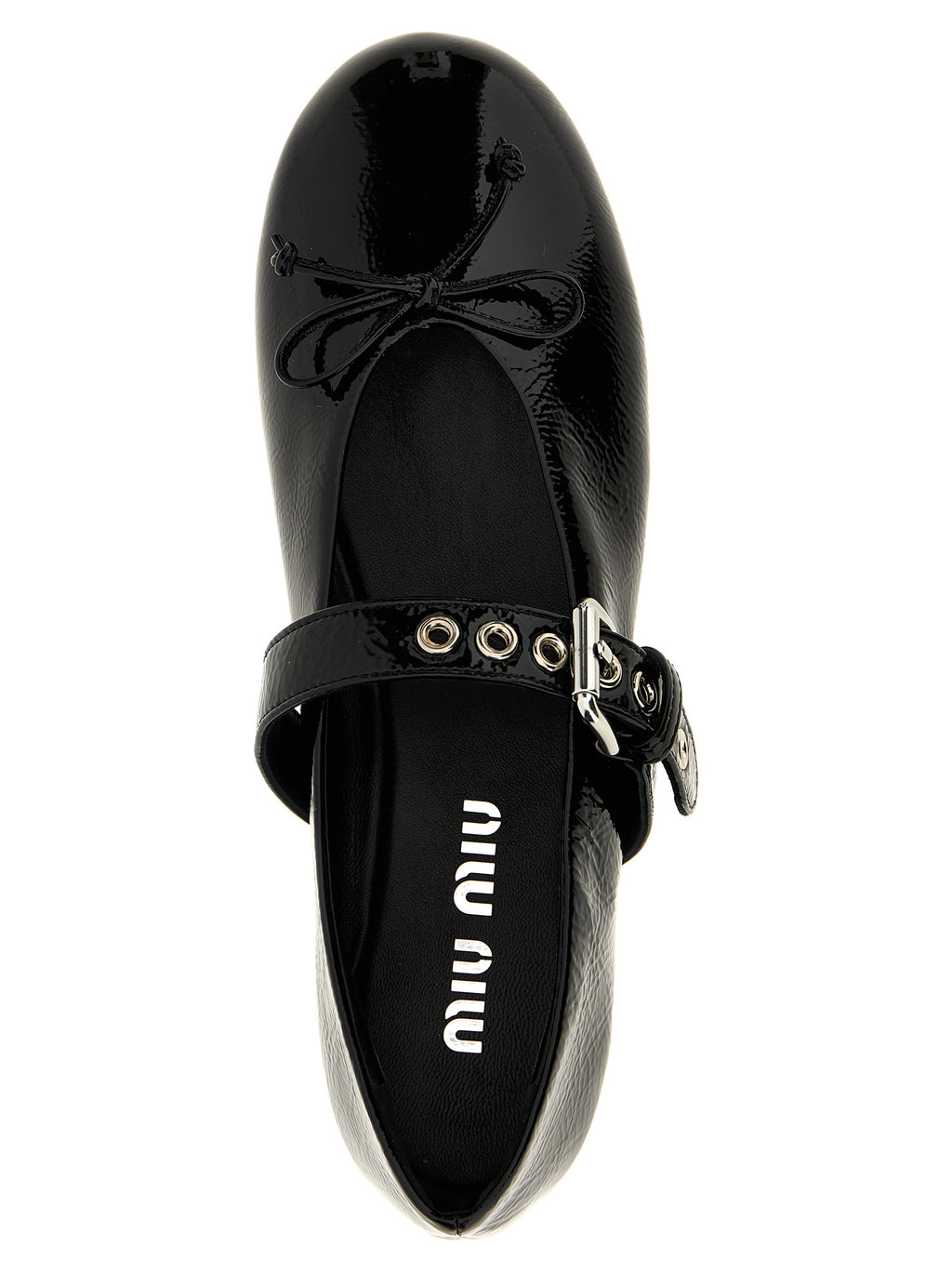 Miu Miu | Black Calfskin Ballet Flats