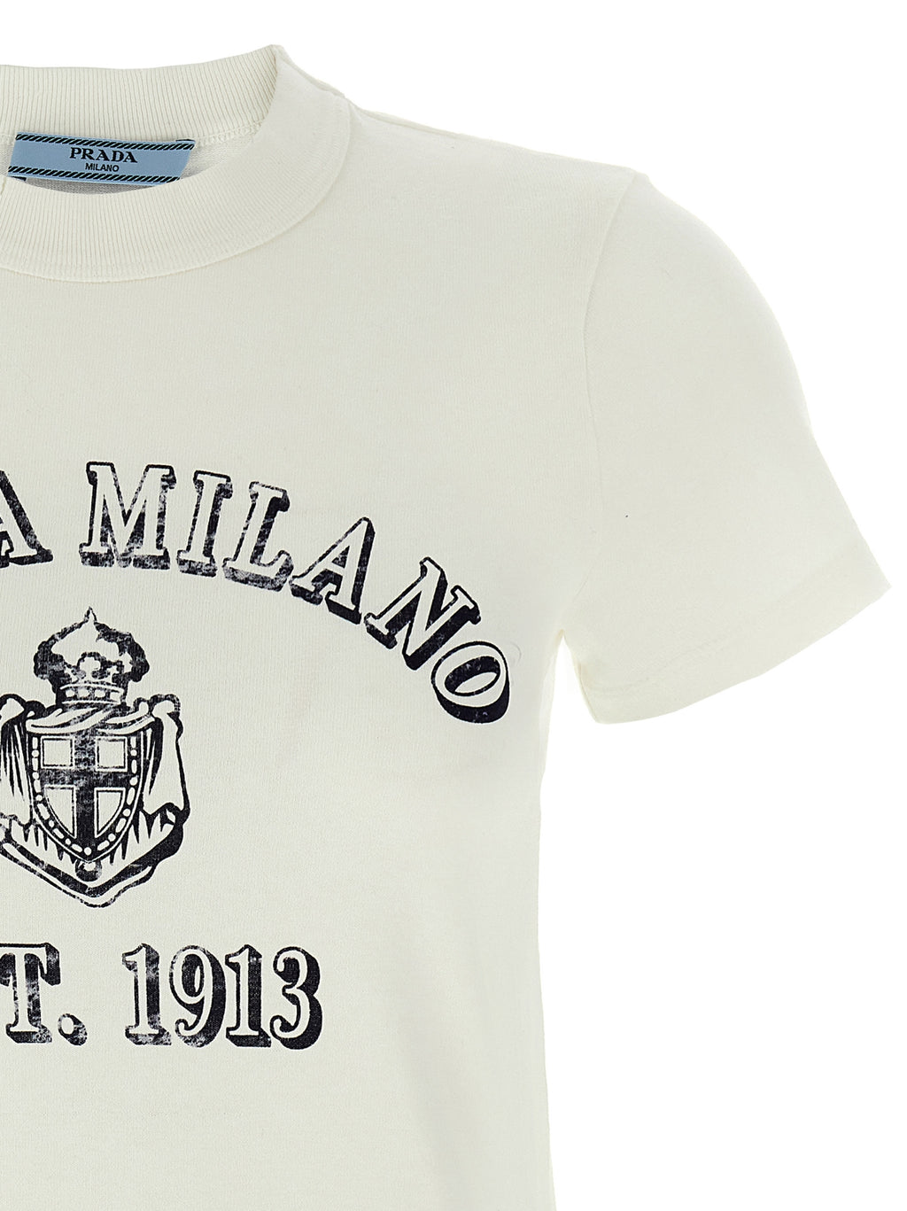 Prada | White Cotton T-Shirt