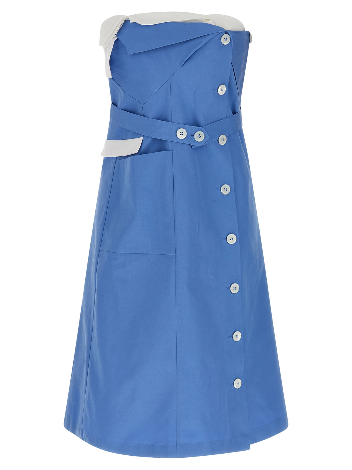 Miu Miu | Blue Cotton Short Dress