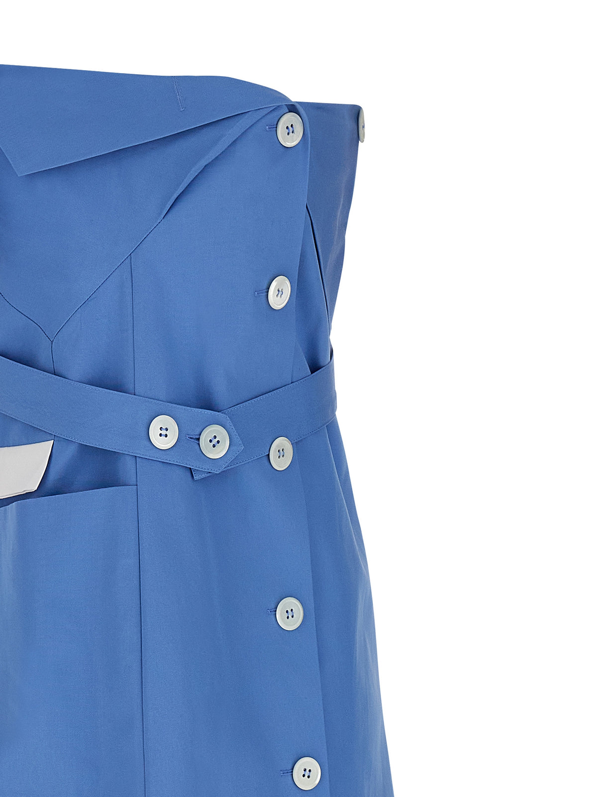 Miu Miu | Blue Cotton Short Dress