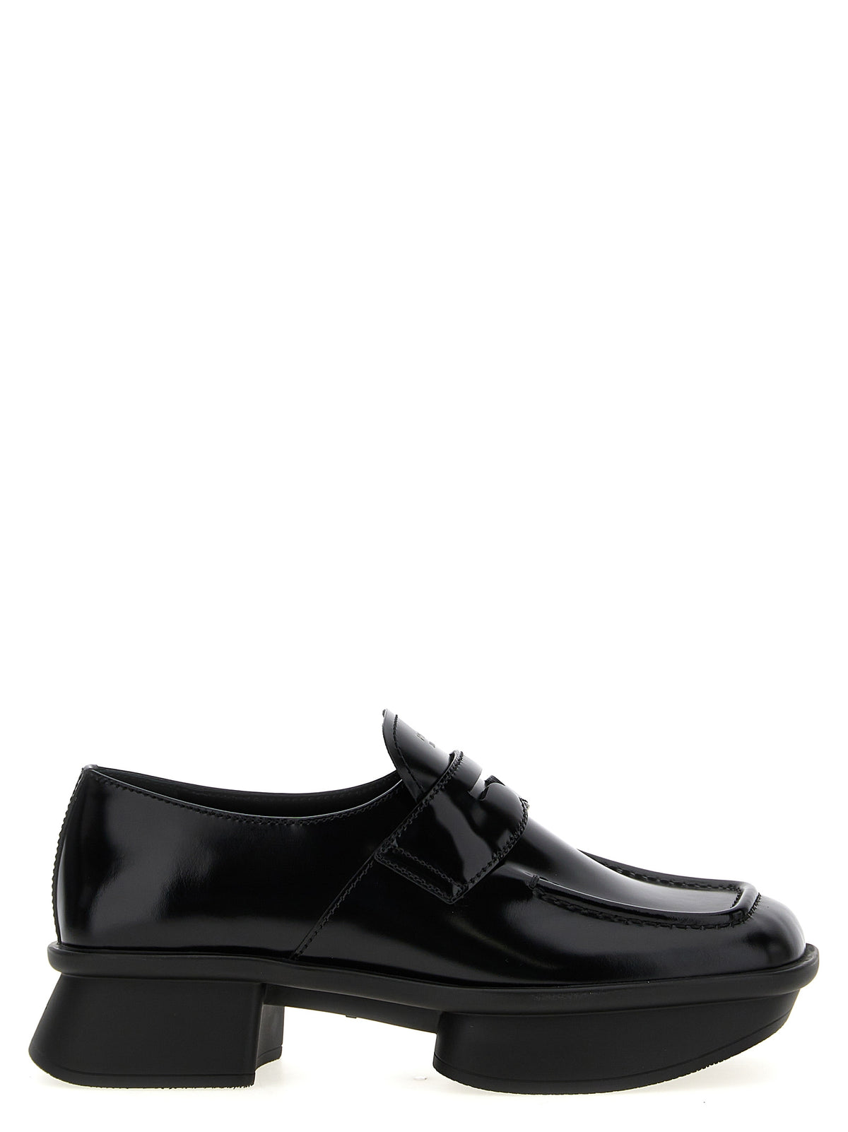 Prada | Black Calfskin Slip-On Loafers