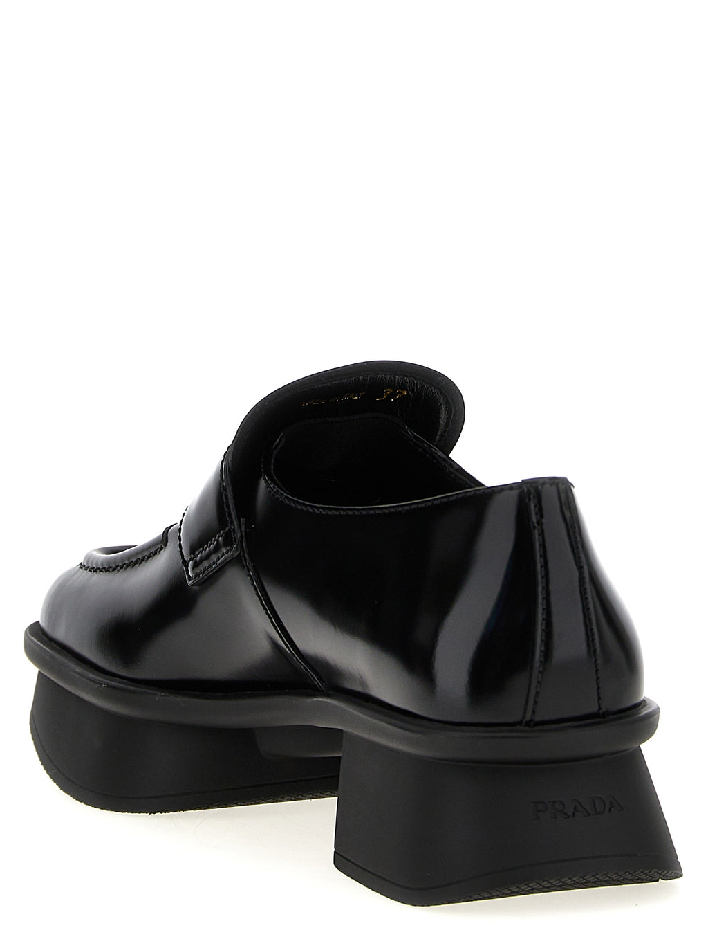 Prada | Black Calfskin Slip-On Loafers