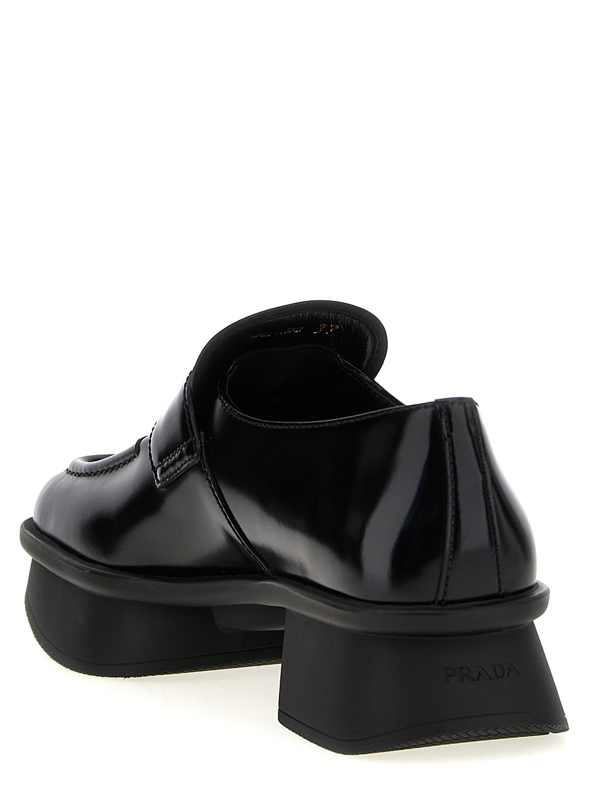 Prada | Black Calfskin Slip-On Loafers