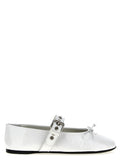 Miu Miu | White Calfskin Ballet Flats