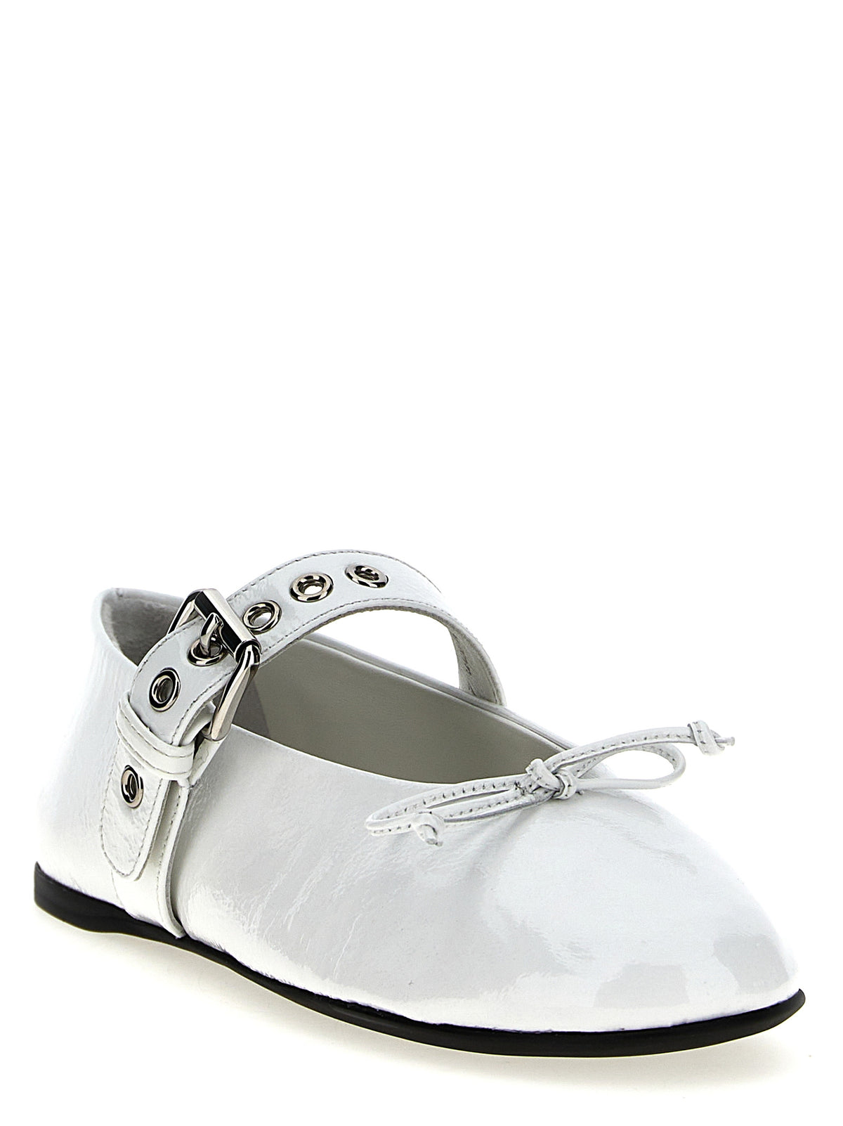 Miu Miu | White Calfskin Ballet Flats